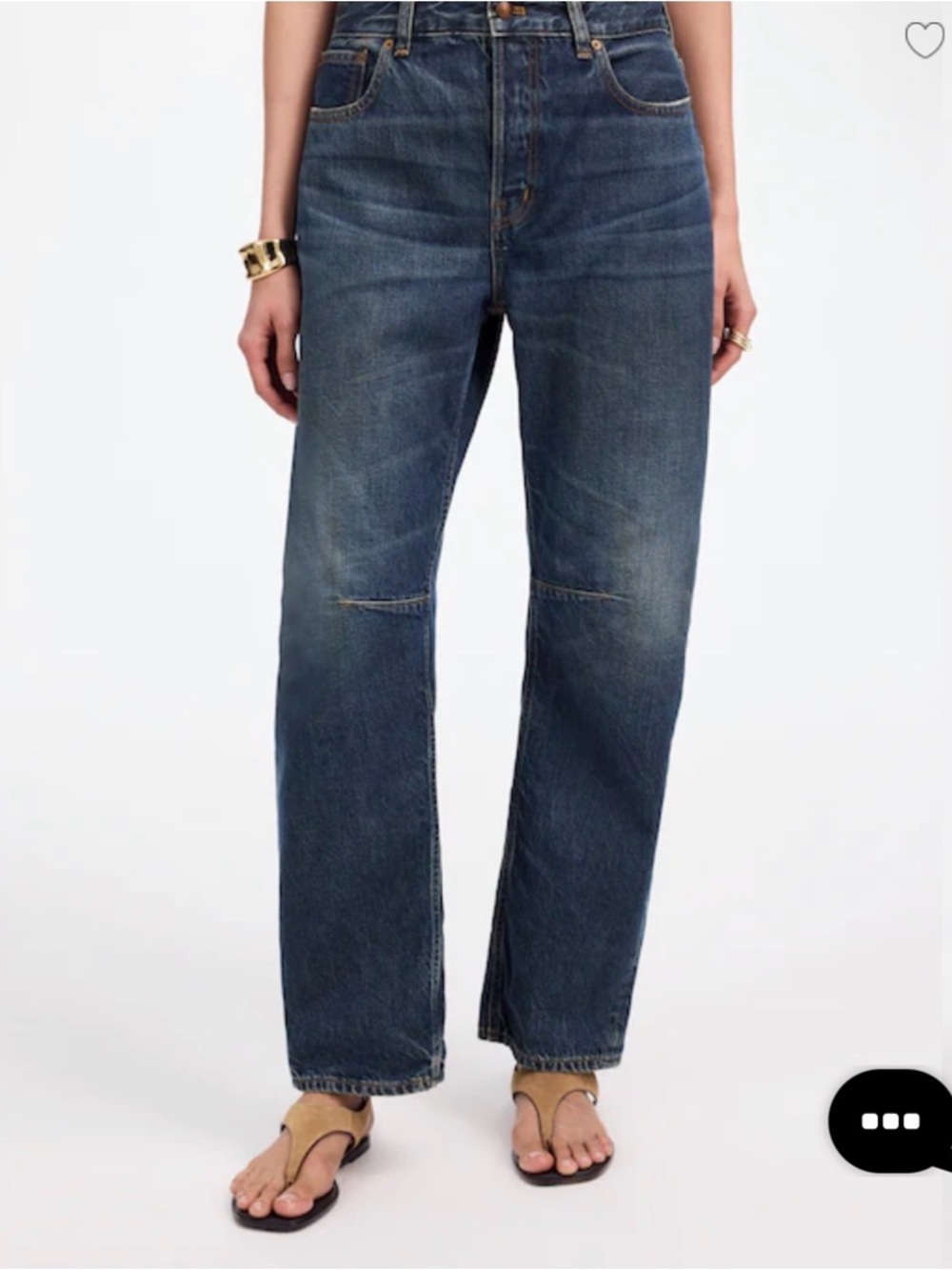 The Petite Darted Barrel-Leg Jean Danver WashRigid - Picture 4 of 6